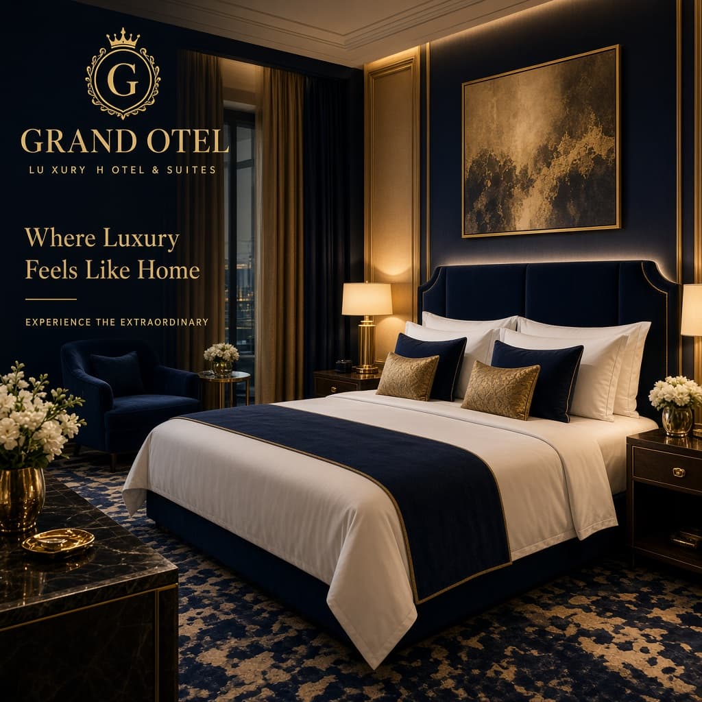 Otel sosyal medya içerik görseli — suite odası paylaşımı