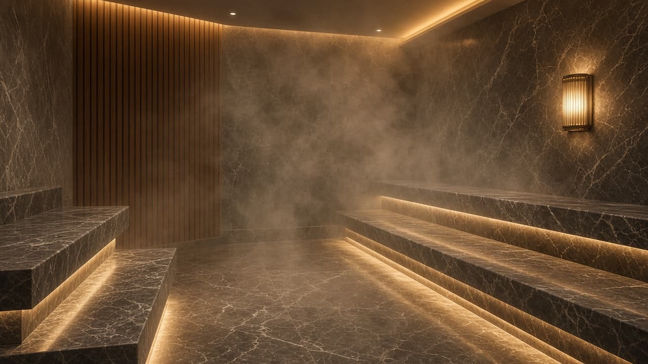 Otel buhar odası — steam room
